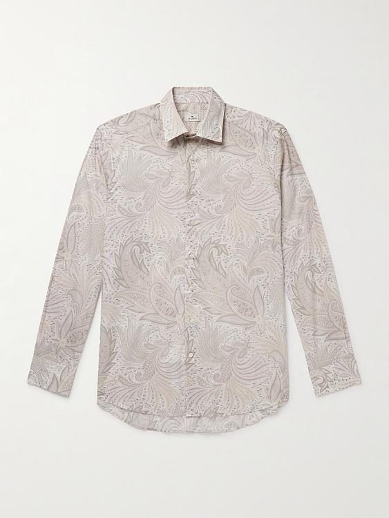 Beige casual shirt from Etro