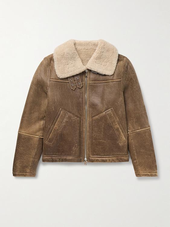 Taupe casual jacket from Yves Salomon