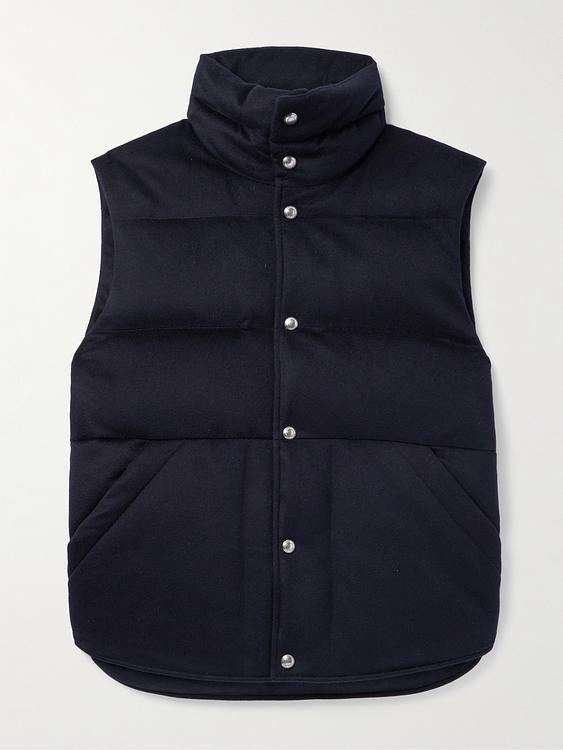 Black vest from Loro Piana