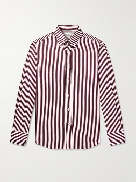 Striped multicolor casual shirt from Brunello Cucinelli