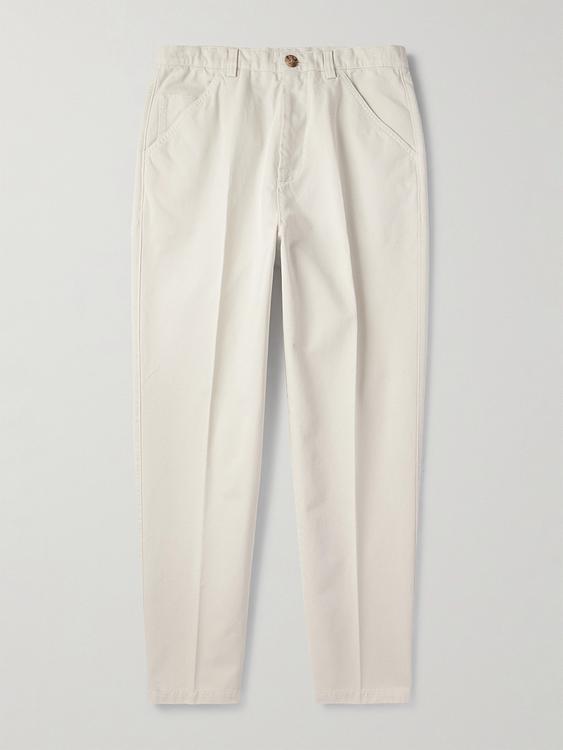 White chinos from Brunello Cucinelli
