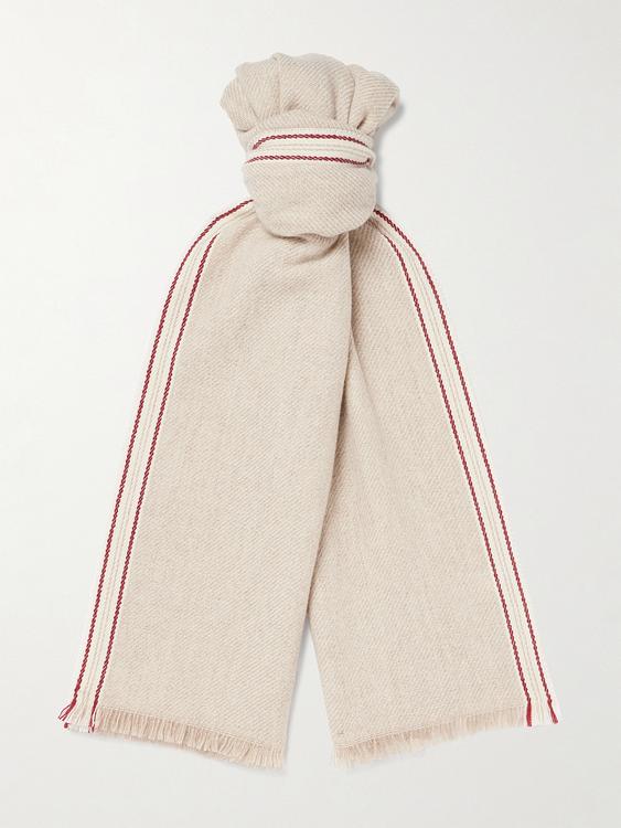 Beige scarve from Brunello Cucinelli