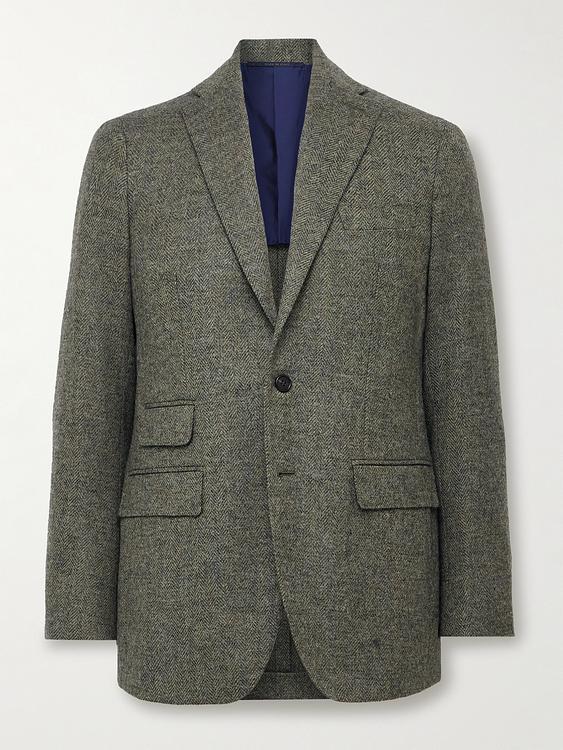 Dark green blazer from Sid Mashburn