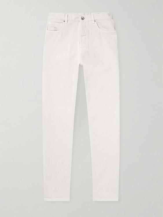 White jeans from Brunello Cucinelli
