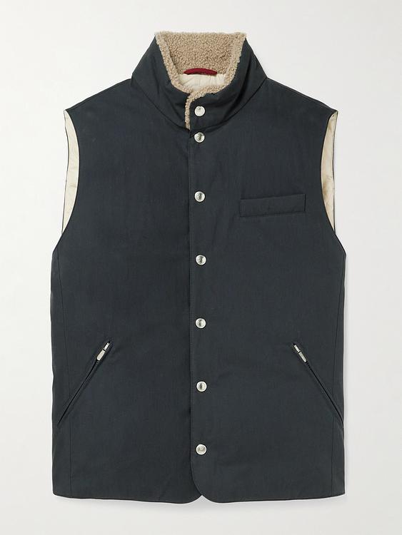 Dark grey vest from Brunello Cucinelli