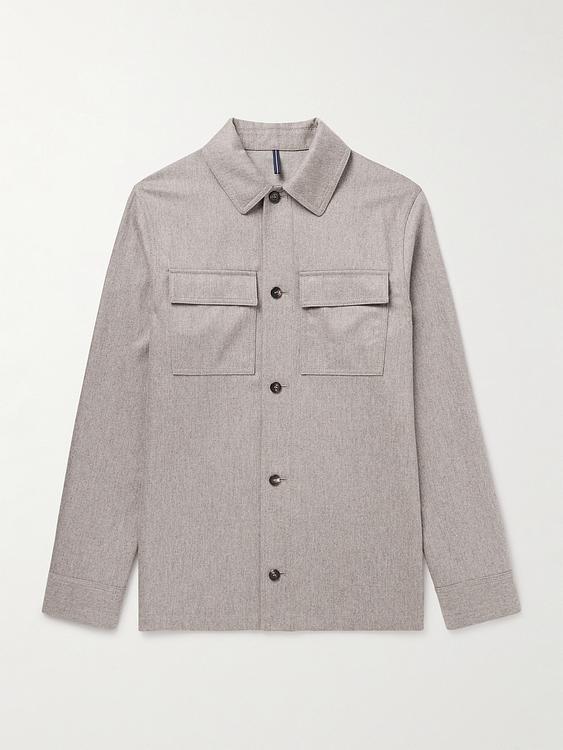 Grey overshirt from Incotex