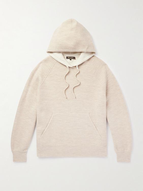 Beige hooded sweatshirt from Loro Piana