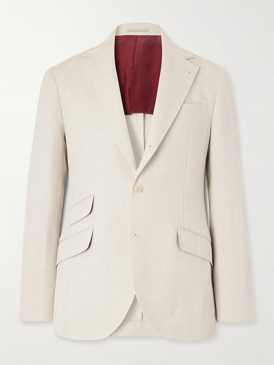 White blazer from Brunello Cucinelli