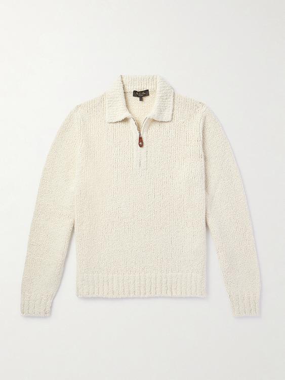 White half-zip from Loro Piana