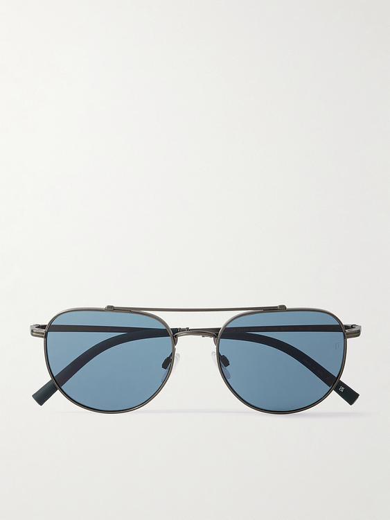 Blue d-frame sunglasses from Oliver Peoples