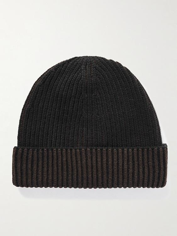Black beanie from Zegna