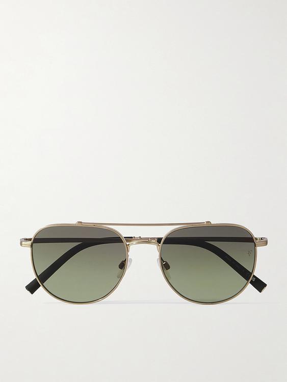 Taupe d-frame sunglasses from Oliver Peoples