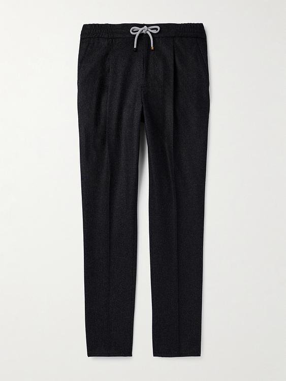 Black drawstring trousers from Brunello Cucinelli