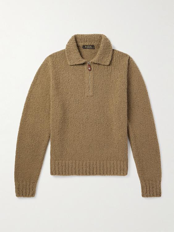 Brown half-zip from Loro Piana