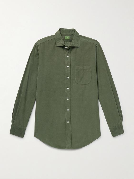 Green casual shirt from Sid Mashburn