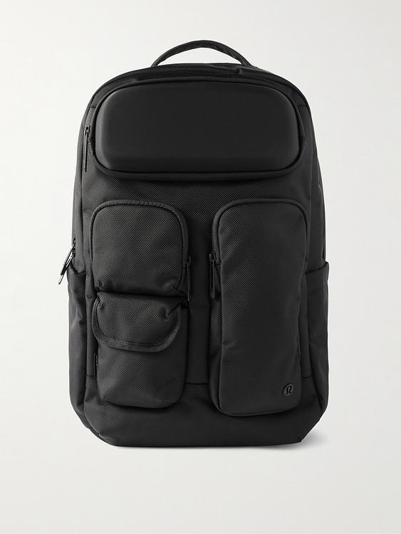 Black backpack from Lululemon