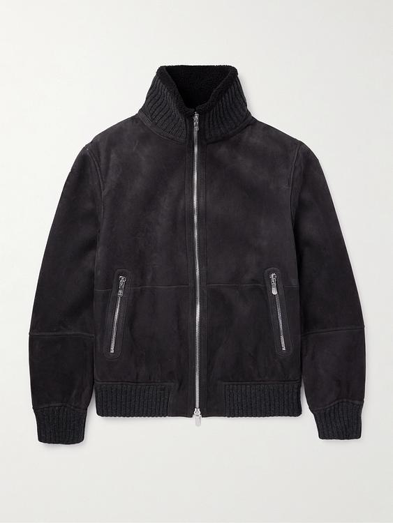 Black bomber jacket from Brunello Cucinelli