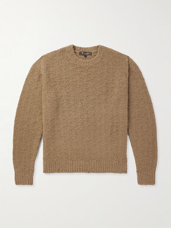 Brown cashmere sweater from Loro Piana
