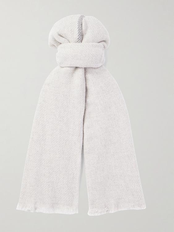 White scarve from Brunello Cucinelli