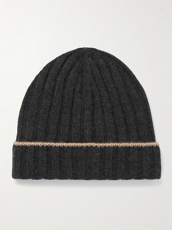 Black beanie from Brunello Cucinelli