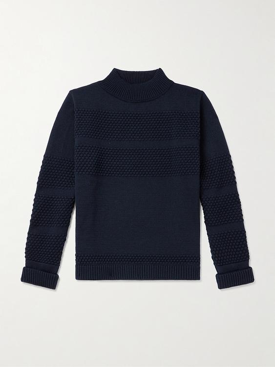 Striped black sweater from S.N.S. Herning