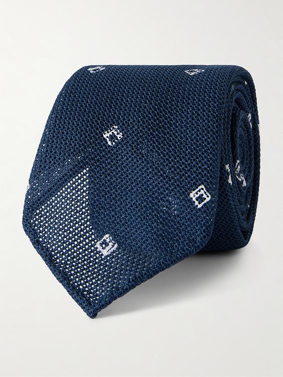Dark blue tie from Sid Mashburn