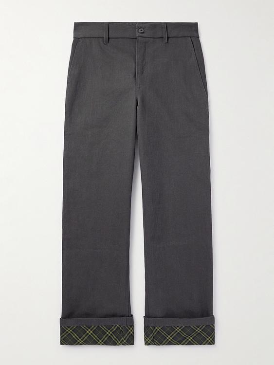 Dark grey chinos from Burberry