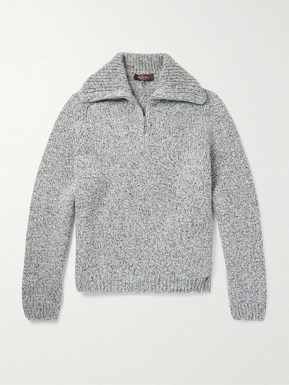 Grey half-zip from Loro Piana