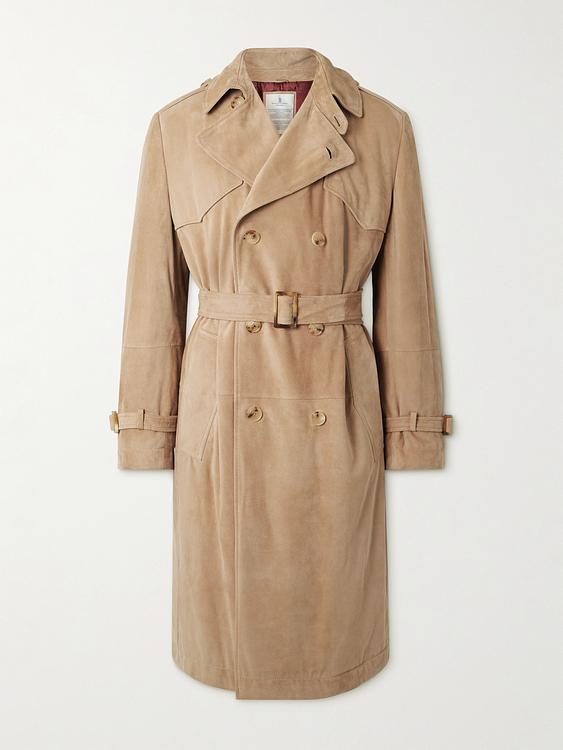 Brown trench coat from Brunello Cucinelli