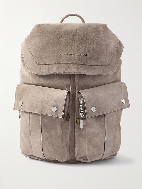 Grey backpack from Brunello Cucinelli