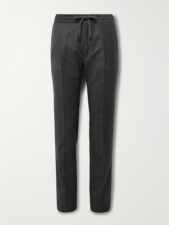 Black drawstring trousers from Incotex