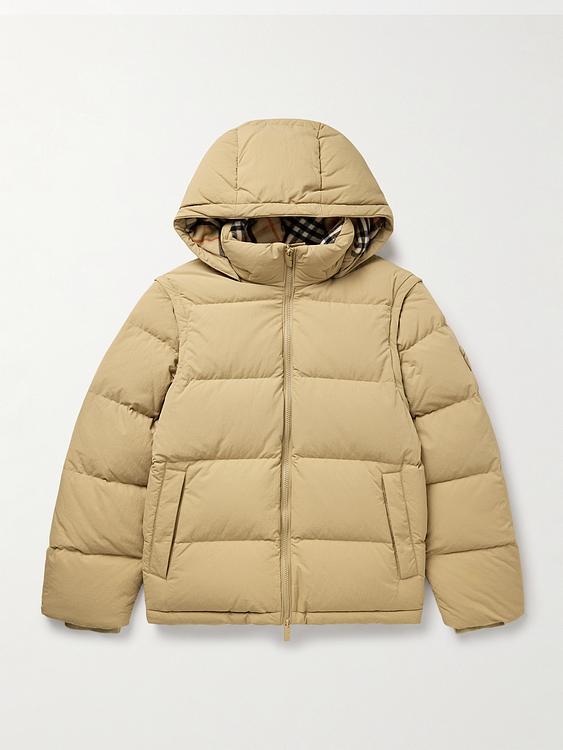 Beige down jacket from Burberry