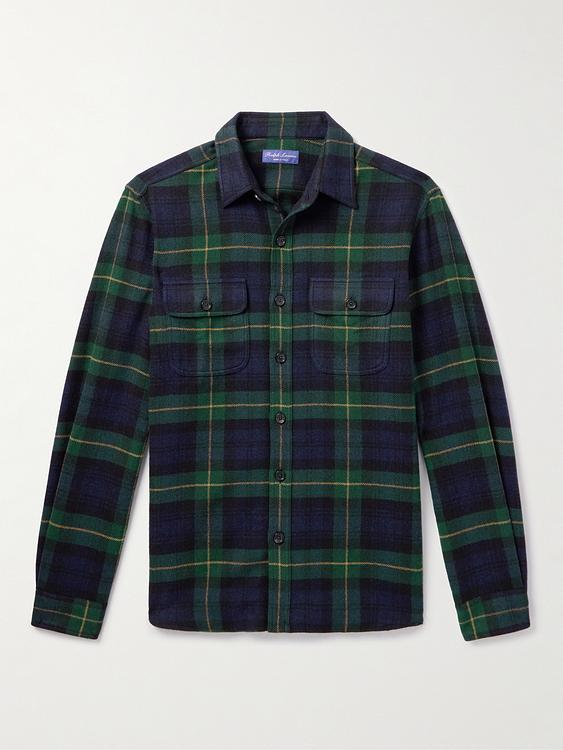 Checkered black casual shirt from Ralph Lauren Purple Label