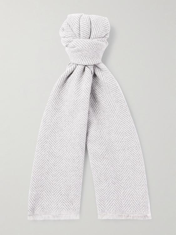 White scarve from Brunello Cucinelli