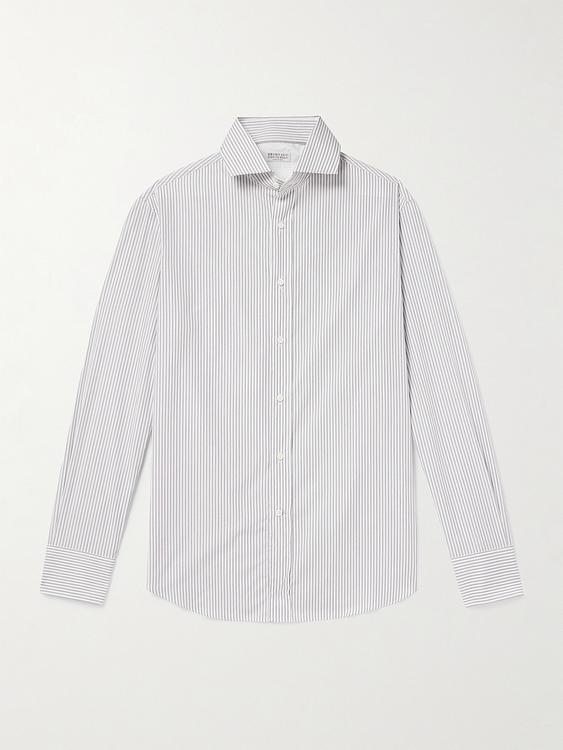 White casual shirt from Brunello Cucinelli