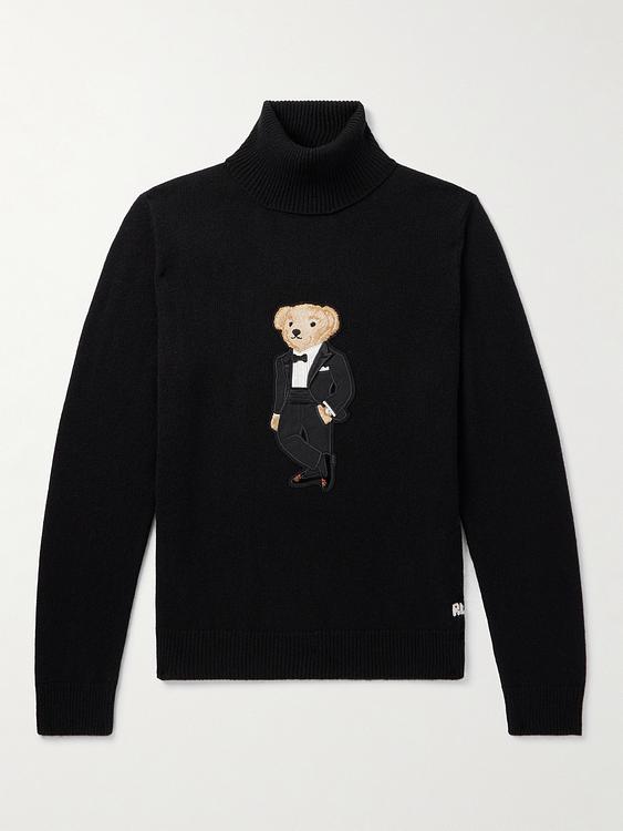 Print black turtleneck from Ralph Lauren Purple Label