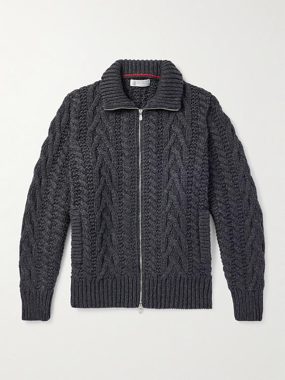 Black full-zip from Brunello Cucinelli