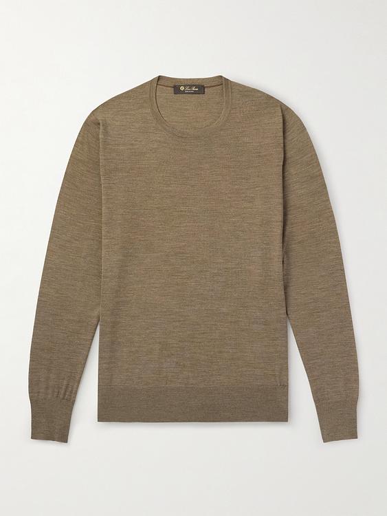 Taupe sweater from Loro Piana