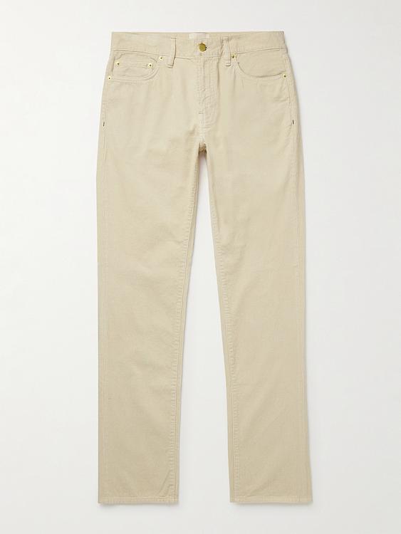Beige corduroy trousers from Sid Mashburn