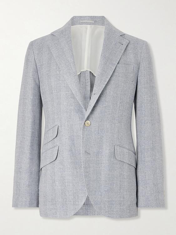 Grey suit jacket from Brunello Cucinelli