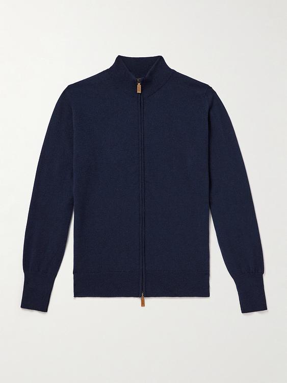 Dark blue full-zip from William Lockie
