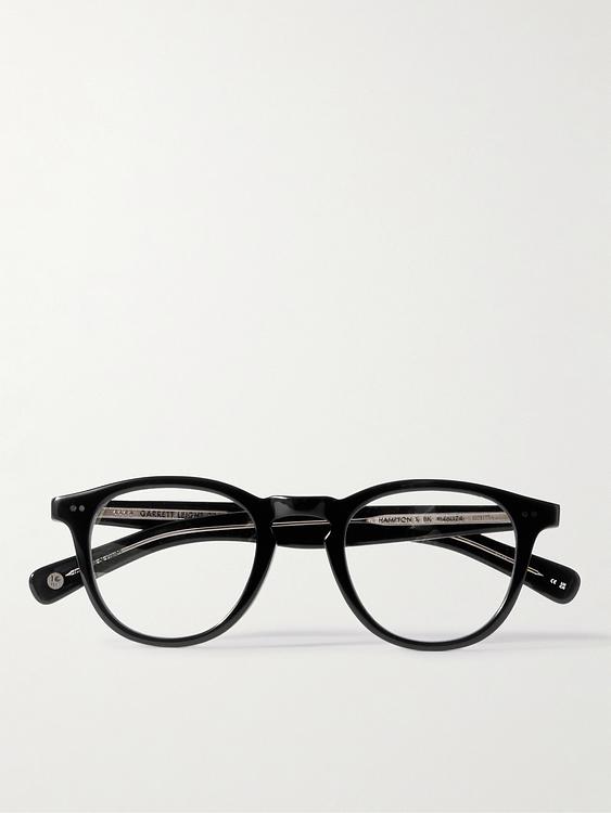 Black d-frame glasses from Garrett Leight California Optical