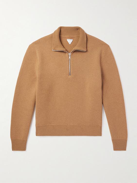 Brown half-zip from Bottega Veneta