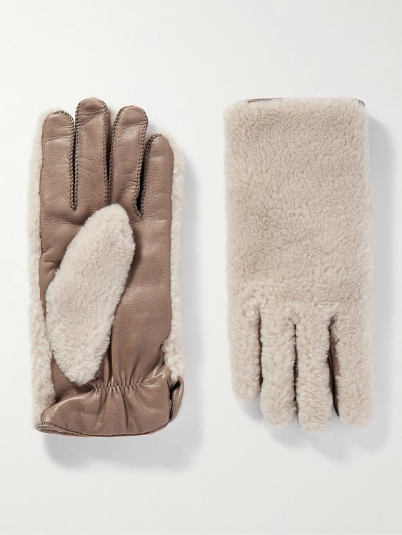 Beige gloves from Loro Piana