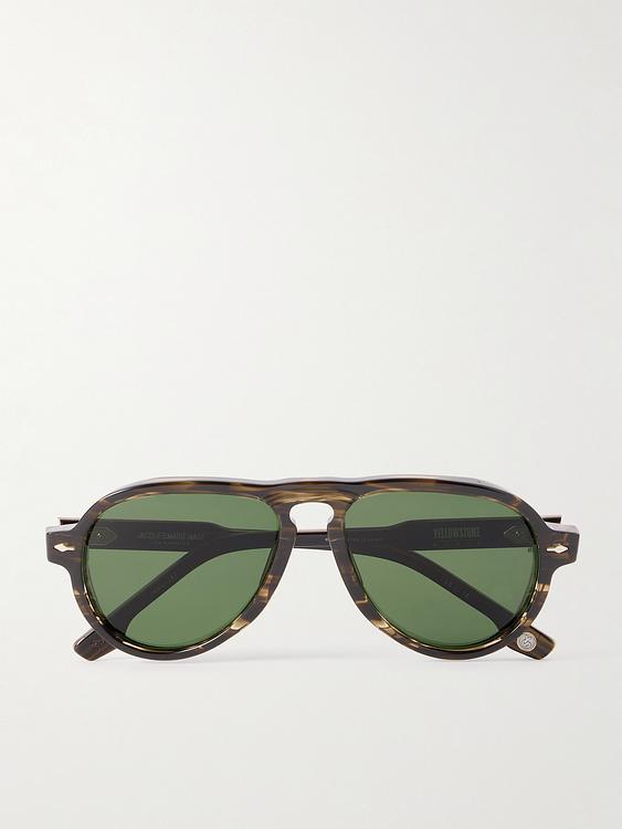 Brown d-frame sunglasses from Jacques Marie Mage