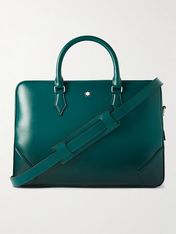 Dark green briefcase from Montblanc