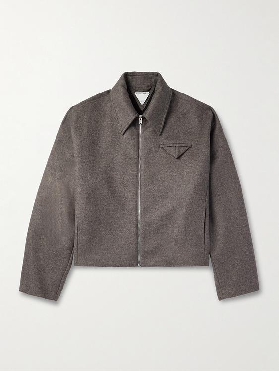 Taupe casual jacket from Bottega Veneta