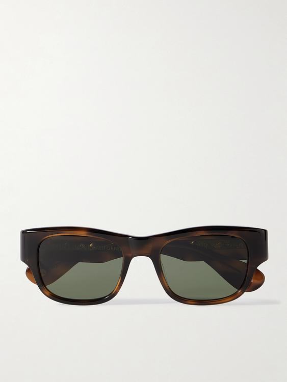 Dark brown d-frame sunglasses from Garrett Leight California Optical