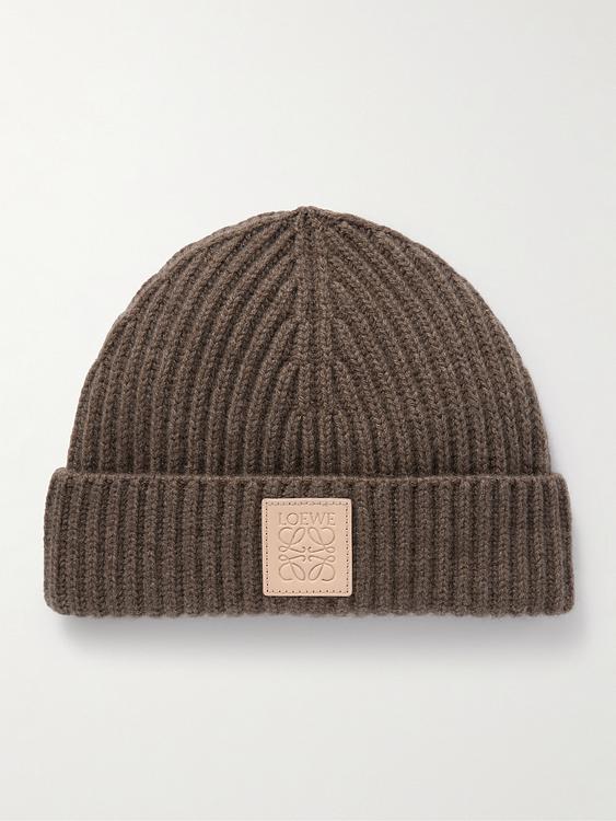Dark brown beanie from Loewe