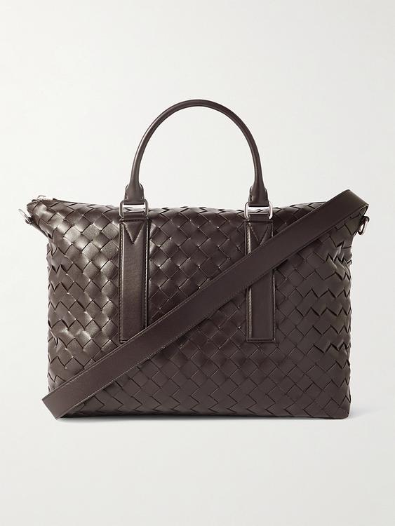 Dark brown weekend bag from Bottega Veneta